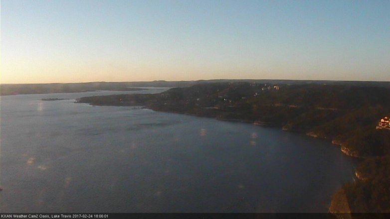 Lake Travis webcam, February 24, 2017 5:20 PM CT