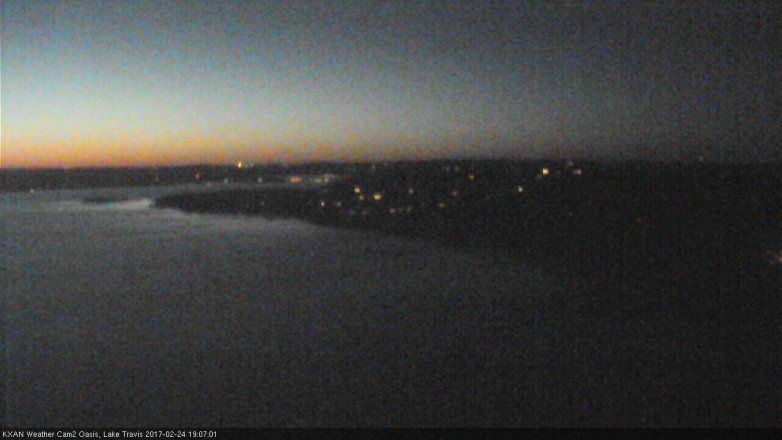 Lake Travis webcam, February 24, 2017 6:25 PM CT