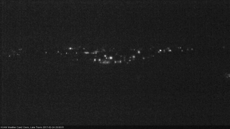 Lake Travis webcam, February 24, 2017 7:05 PM CT