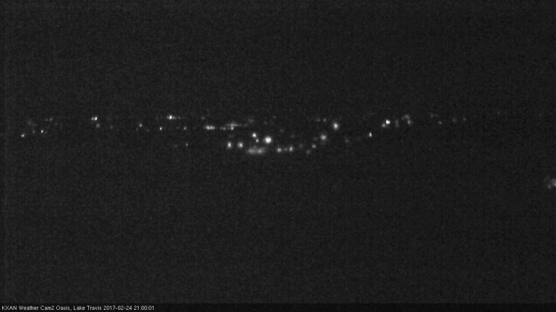 Lake Travis webcam, February 24, 2017 8:10 PM CT