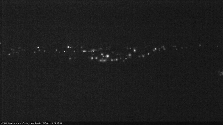 Lake Travis webcam, February 24, 2017 8:15 PM CT