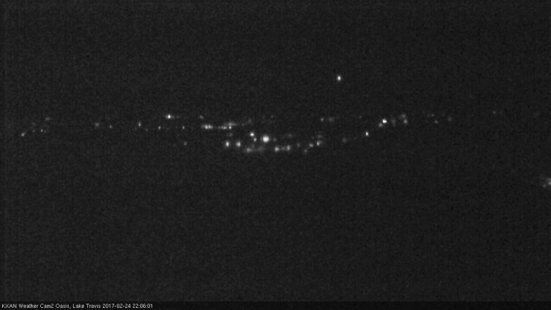 Lake Travis webcam, February 24, 2017 9:10 PM CT