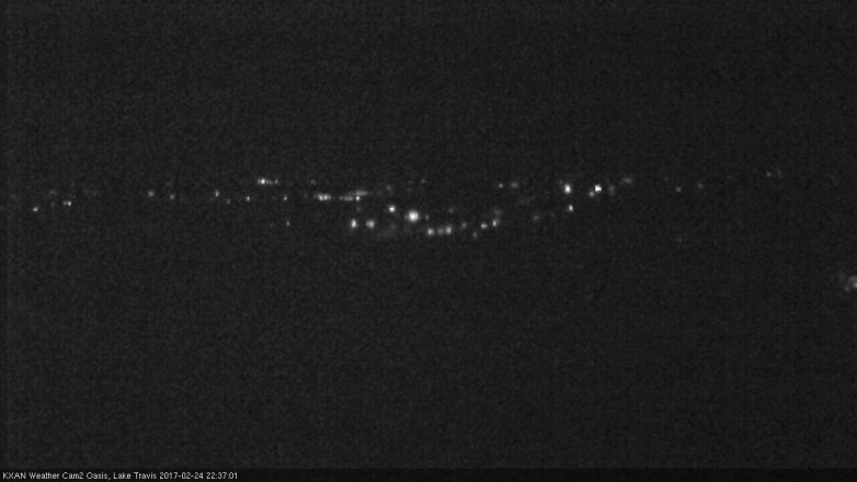 Lake Travis webcam, February 24, 2017 9:50 PM CT