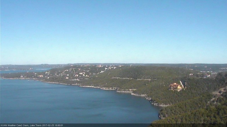 Lake Travis webcam, February 25, 2017 9:15 AM CT