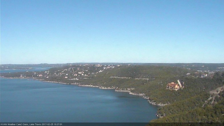 Lake Travis webcam, February 25, 2017 9:45 AM CT
