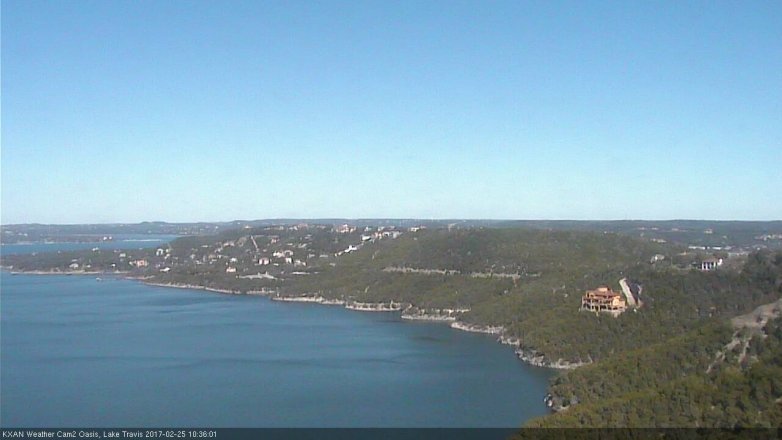 Lake Travis webcam, February 25, 2017 10:00 AM CT