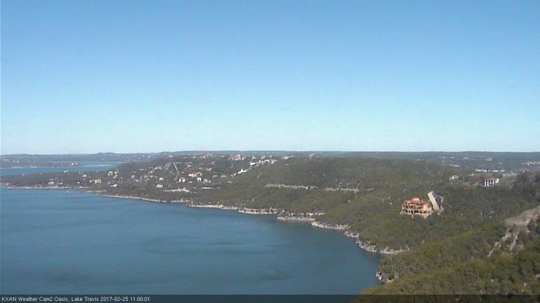 Lake Travis webcam, February 25, 2017 10:30 AM CT