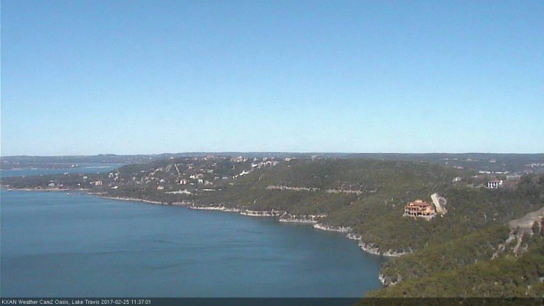 Lake Travis webcam, February 25, 2017 10:40 AM CT