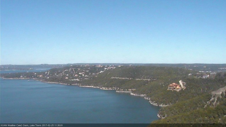 Lake Travis webcam, February 25, 2017 10:55 AM CT
