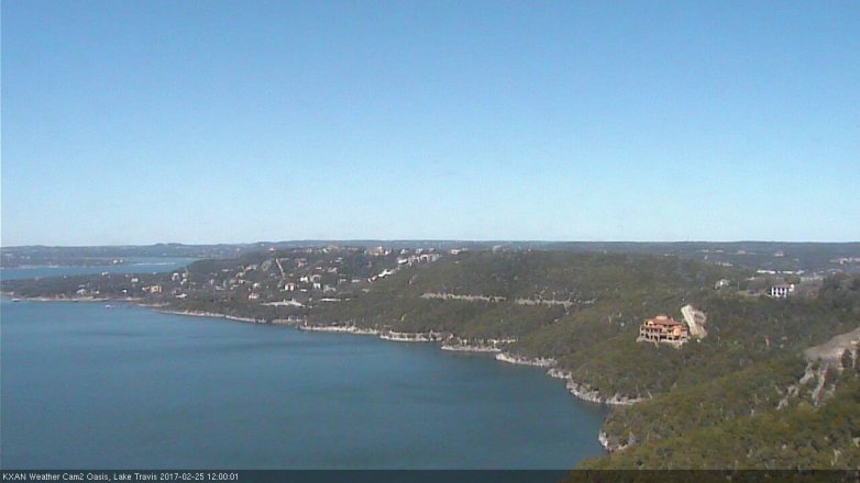 Lake Travis webcam, February 25, 2017 11:05 AM CT