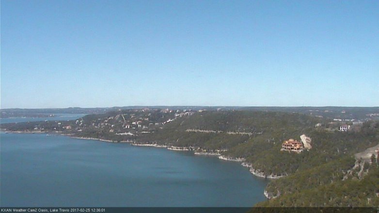 Lake Travis webcam, February 25, 2017 11:40 AM CT