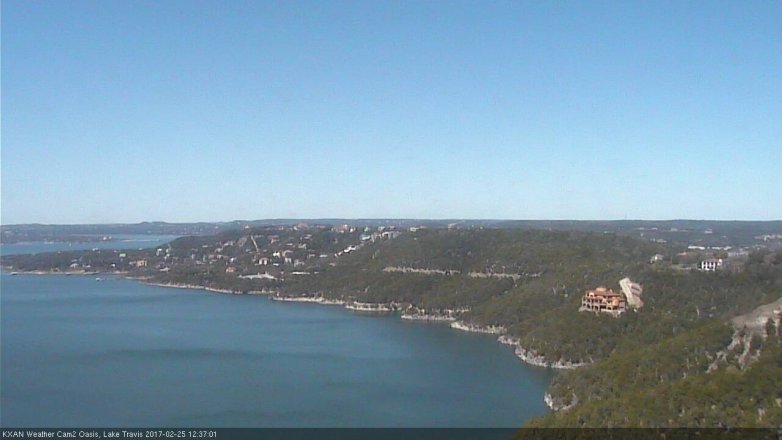 Lake Travis webcam, February 25, 2017 12:05 PM CT