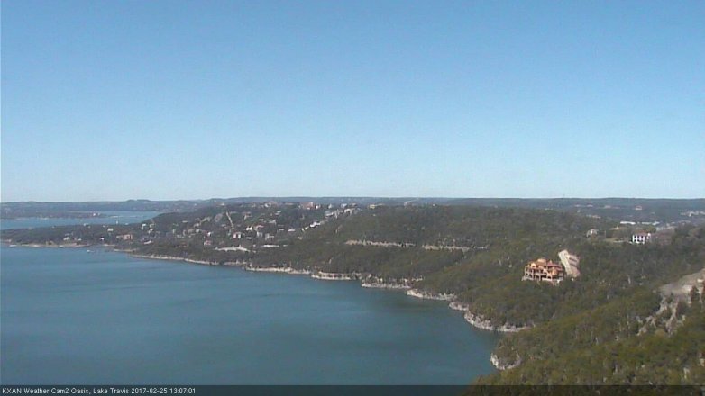 Lake Travis webcam, February 25, 2017 12:10 PM CT
