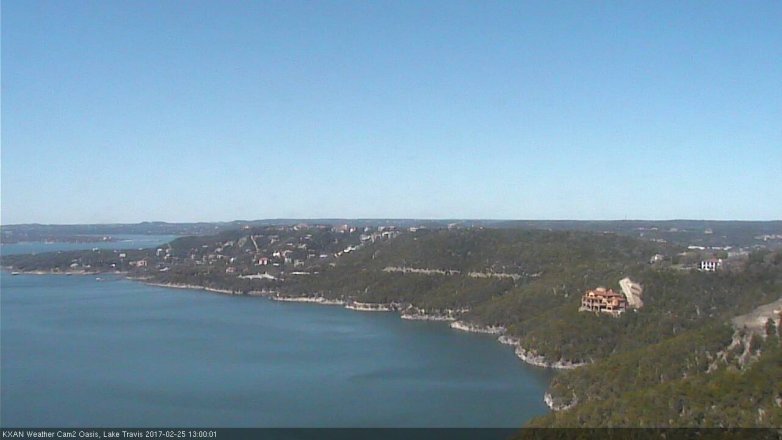 Lake Travis webcam, February 25, 2017 12:15 PM CT