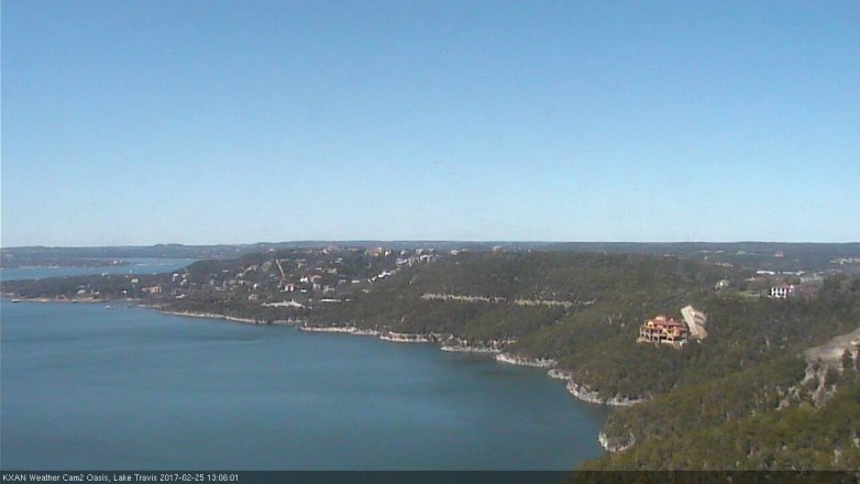 Lake Travis webcam, February 25, 2017 12:20 PM CT