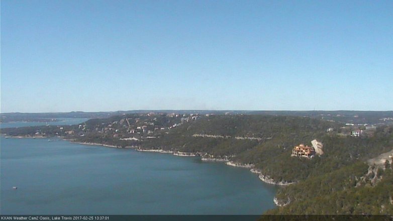 Lake Travis webcam, February 25, 2017 12:45 PM CT