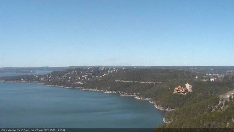 Lake Travis webcam, February 25, 2017 12:50 PM CT