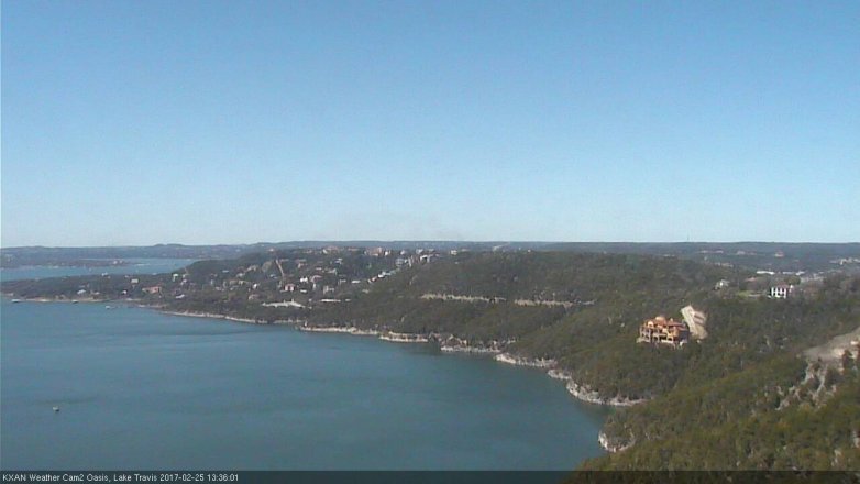 Lake Travis webcam, February 25, 2017 1:00 PM CT