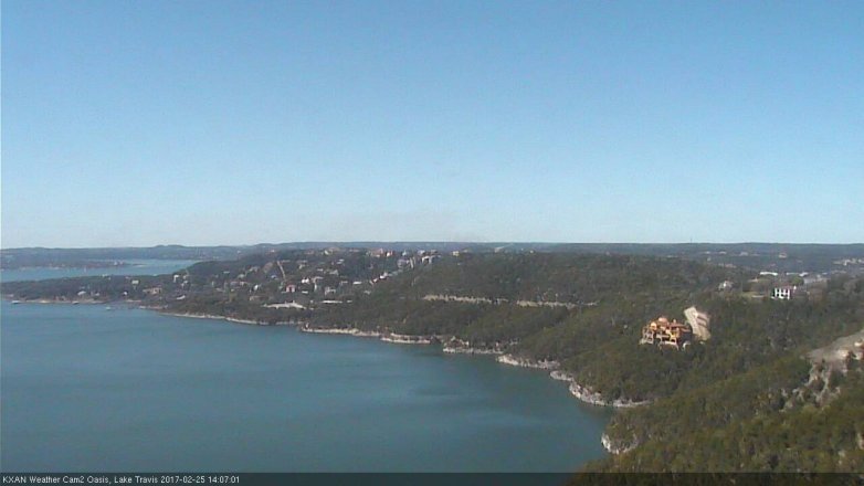 Lake Travis webcam, February 25, 2017 1:25 PM CT