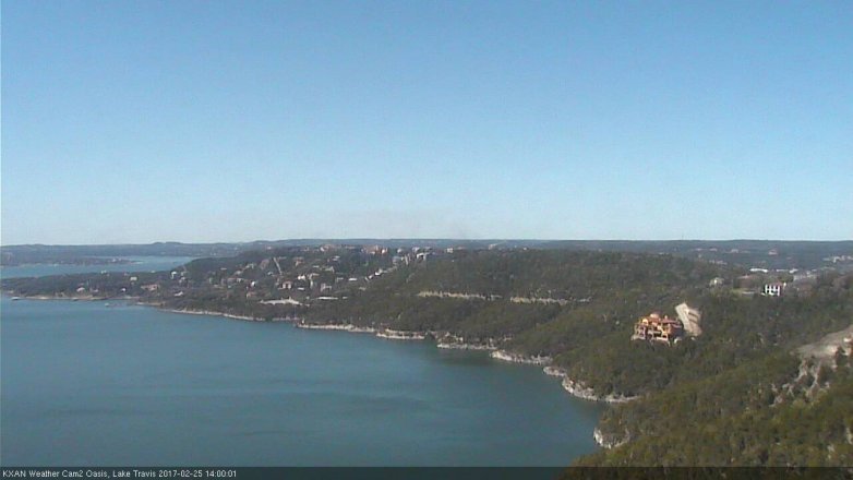 Lake Travis webcam, February 25, 2017 1:30 PM CT