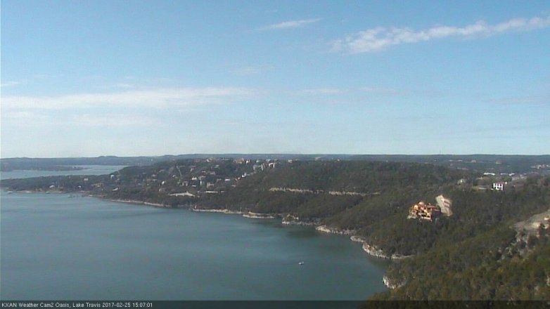 Lake Travis webcam, February 25, 2017 2:15 PM CT