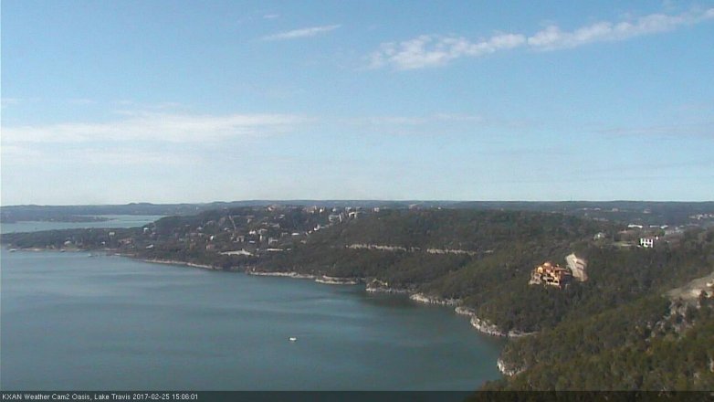 Lake Travis webcam, February 25, 2017 2:25 PM CT