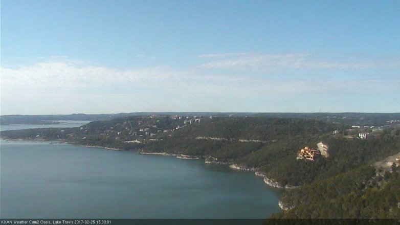 Lake Travis webcam, February 25, 2017 2:50 PM CT