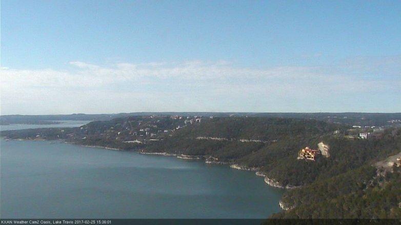 Lake Travis webcam, February 25, 2017 2:55 PM CT