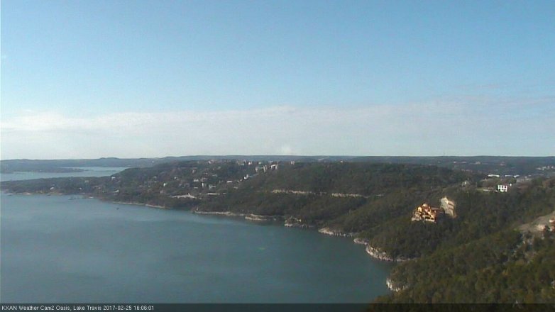 Lake Travis webcam, February 25, 2017 3:20 PM CT