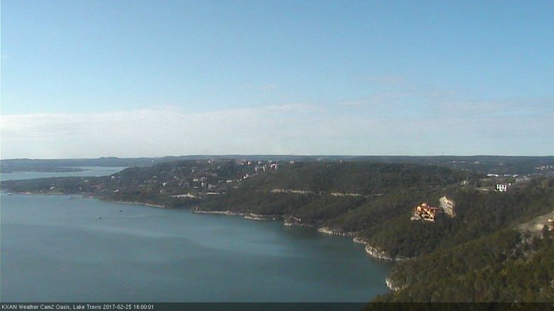 Lake Travis webcam, February 25, 2017 3:25 PM CT