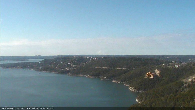 Lake Travis webcam, February 25, 2017 3:35 PM CT