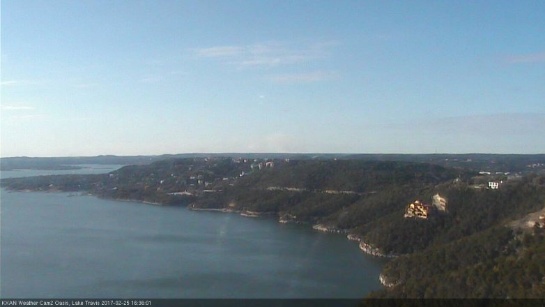 Lake Travis webcam, February 25, 2017 3:40 PM CT