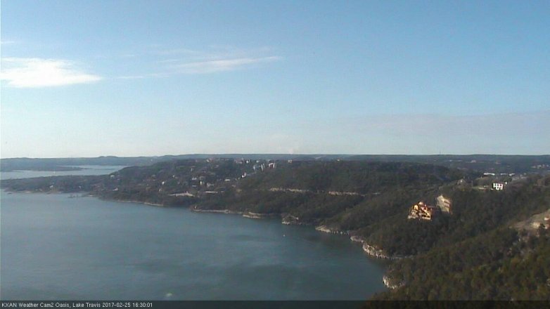 Lake Travis webcam, February 25, 2017 3:45 PM CT