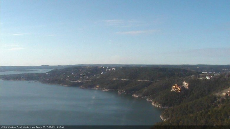 Lake Travis webcam, February 25, 2017 3:50 PM CT