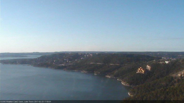 Lake Travis webcam, February 25, 2017 4:30 PM CT