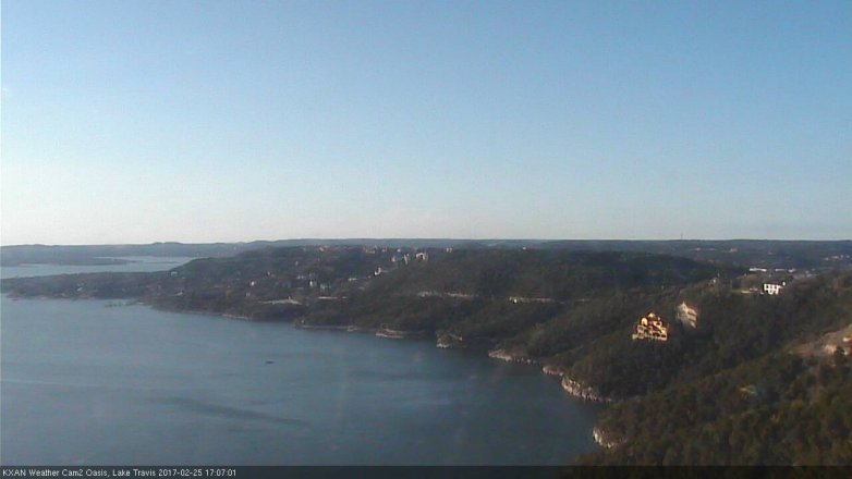 Lake Travis webcam, February 25, 2017 4:35 PM CT
