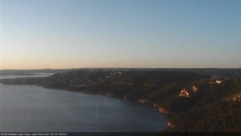 Lake Travis webcam, February 25, 2017 5:30 PM CT
