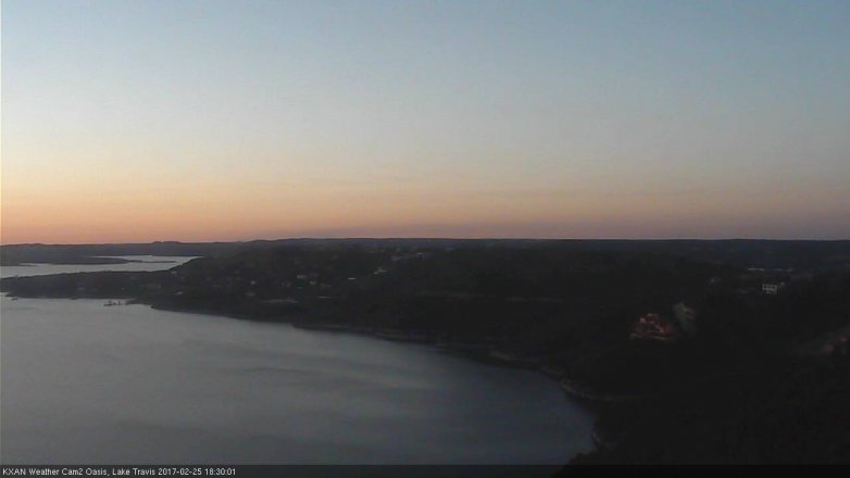 Lake Travis webcam, February 25, 2017 5:35 PM CT
