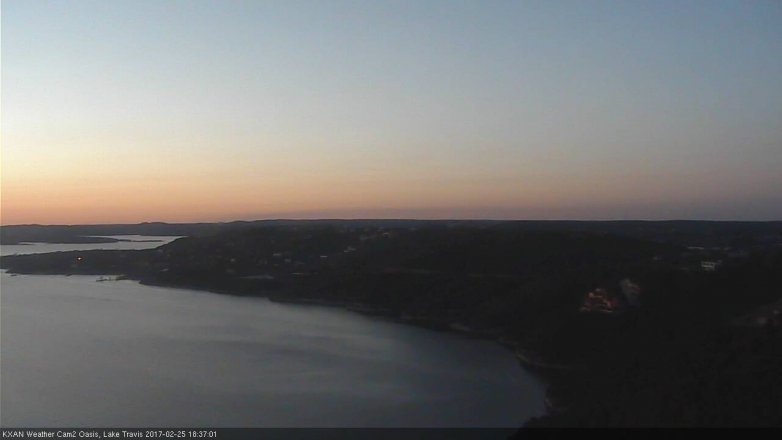 Lake Travis webcam, February 25, 2017 5:45 PM CT