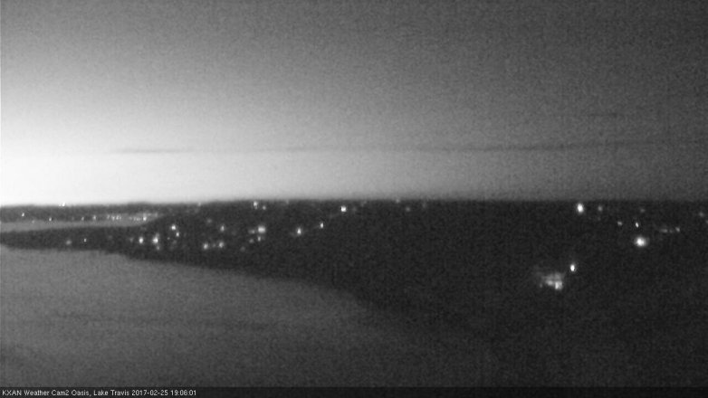 Lake Travis webcam, February 25, 2017 6:15 PM CT