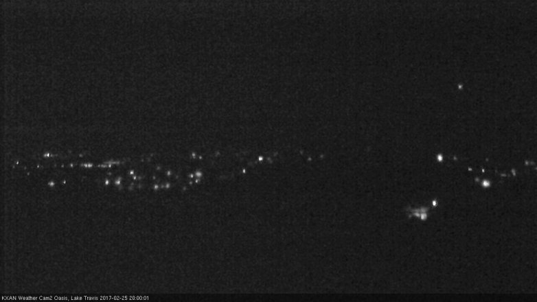 Lake Travis webcam, February 25, 2017 7:05 PM CT