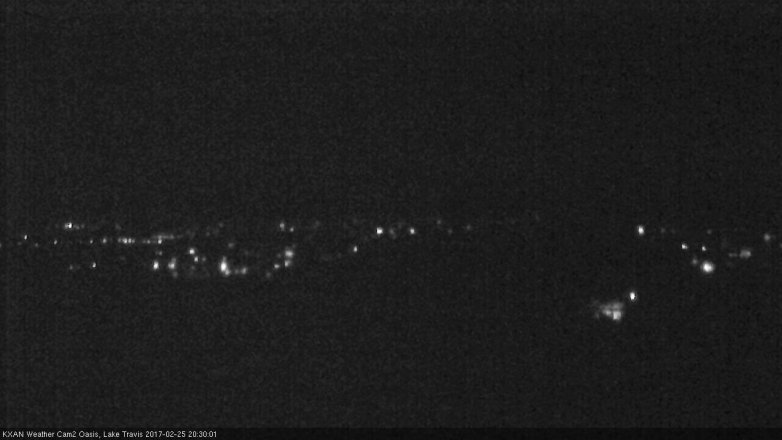 Lake Travis webcam, February 25, 2017 8:00 PM CT