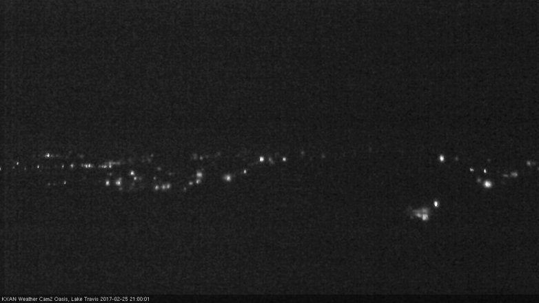 Lake Travis webcam, February 25, 2017 8:25 PM CT