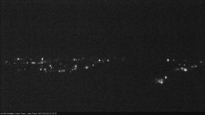 Lake Travis webcam, February 25, 2017 8:50 PM CT