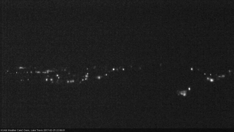 Lake Travis webcam, February 25, 2017 9:20 PM CT
