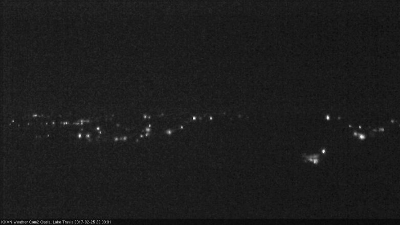 Lake Travis webcam, February 25, 2017 9:30 PM CT