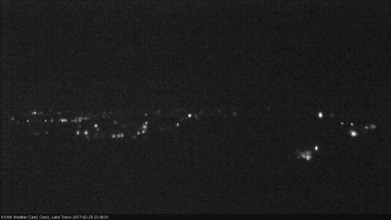 Lake Travis webcam, February 25, 2017 9:55 PM CT
