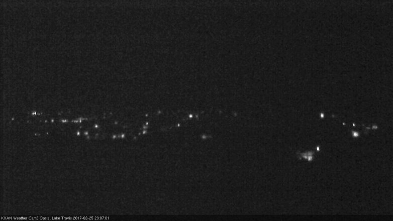 Lake Travis webcam, February 25, 2017 10:15 PM CT