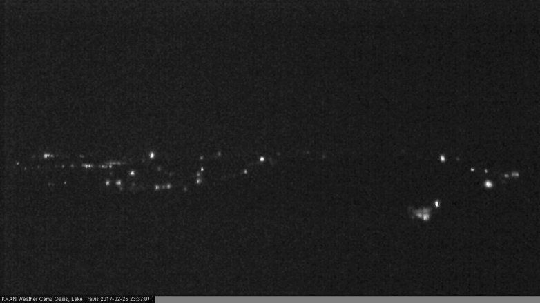 Lake Travis webcam, February 25, 2017 10:45 PM CT