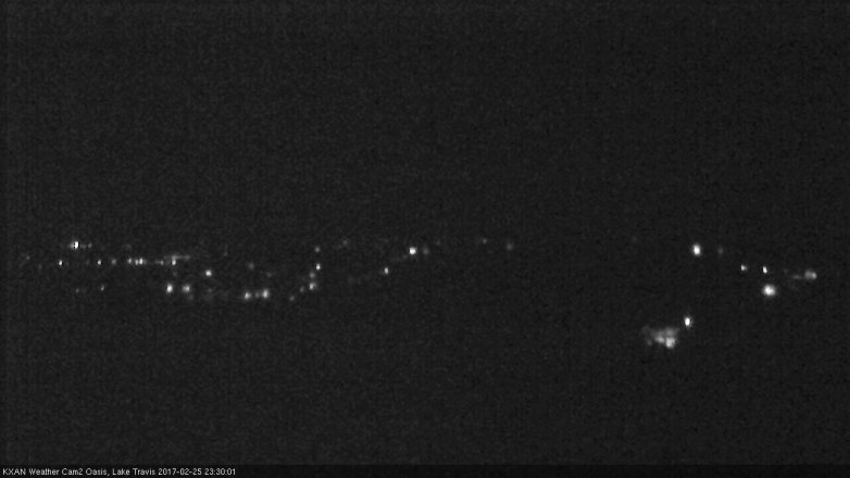 Lake Travis webcam, February 25, 2017 11:00 PM CT